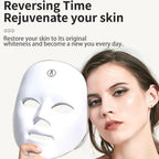 Led Face Mask Light Therapy, 7 Colors LED Light Therapy Mask for Facial Skin Care, Colorful LED Beauty Mask, Led Mask Therapy Facial
