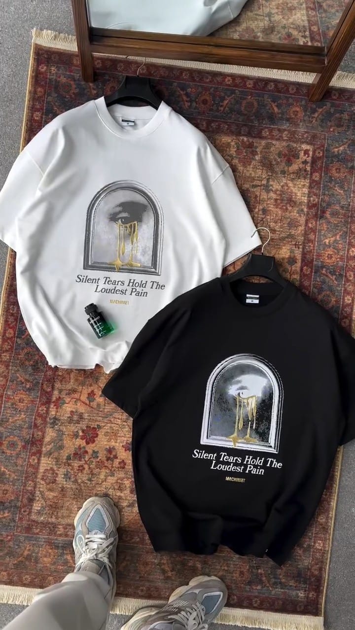 WHITE & BLACK OVERSIZED T SHIRTS- Winter limited stock 🔥