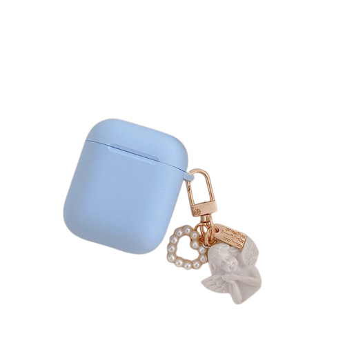 Compatible with Apple, Compatible with Apple , Little Angel Earphone Cover Suitable For Airpods Protective Cover Personality Creative Female Tide Soft Shell Silicone