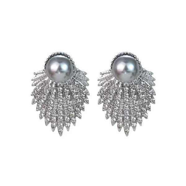 Fashion And Fully-jewelled Alloy Stud Earrings Female Niche21